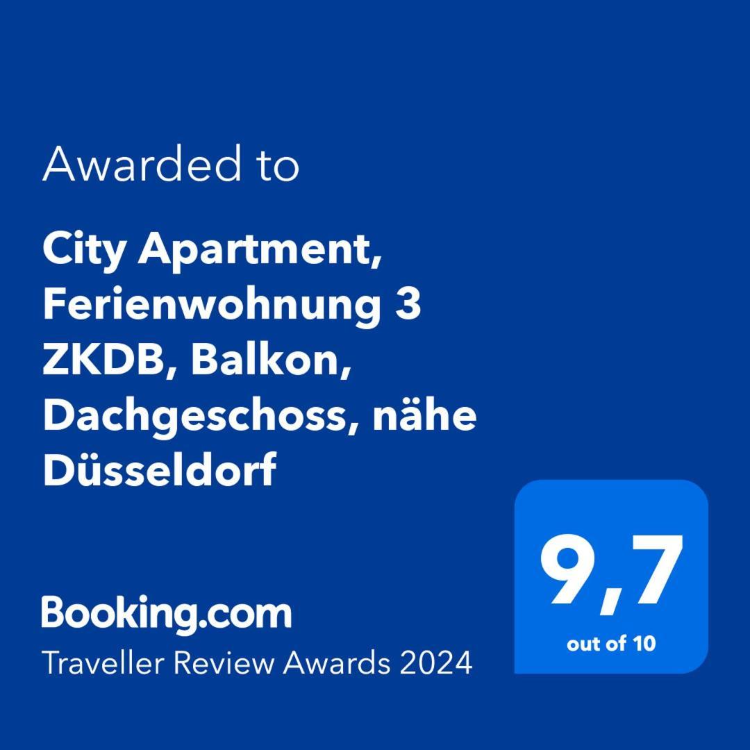 City Apartment, Ferienwohnung 3 Zkdb, Balkon, Dachgeschoss, Naehe Duesseldorf Krefeld Eksteriør billede